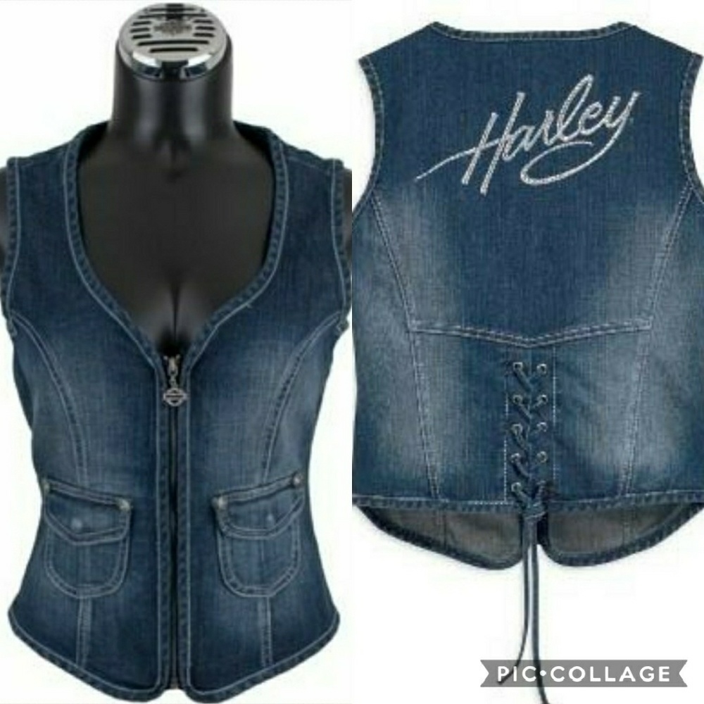 Harley-Davidson® Womens Rhinestone Vest